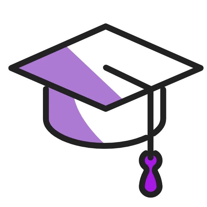 etudiant sombre violet